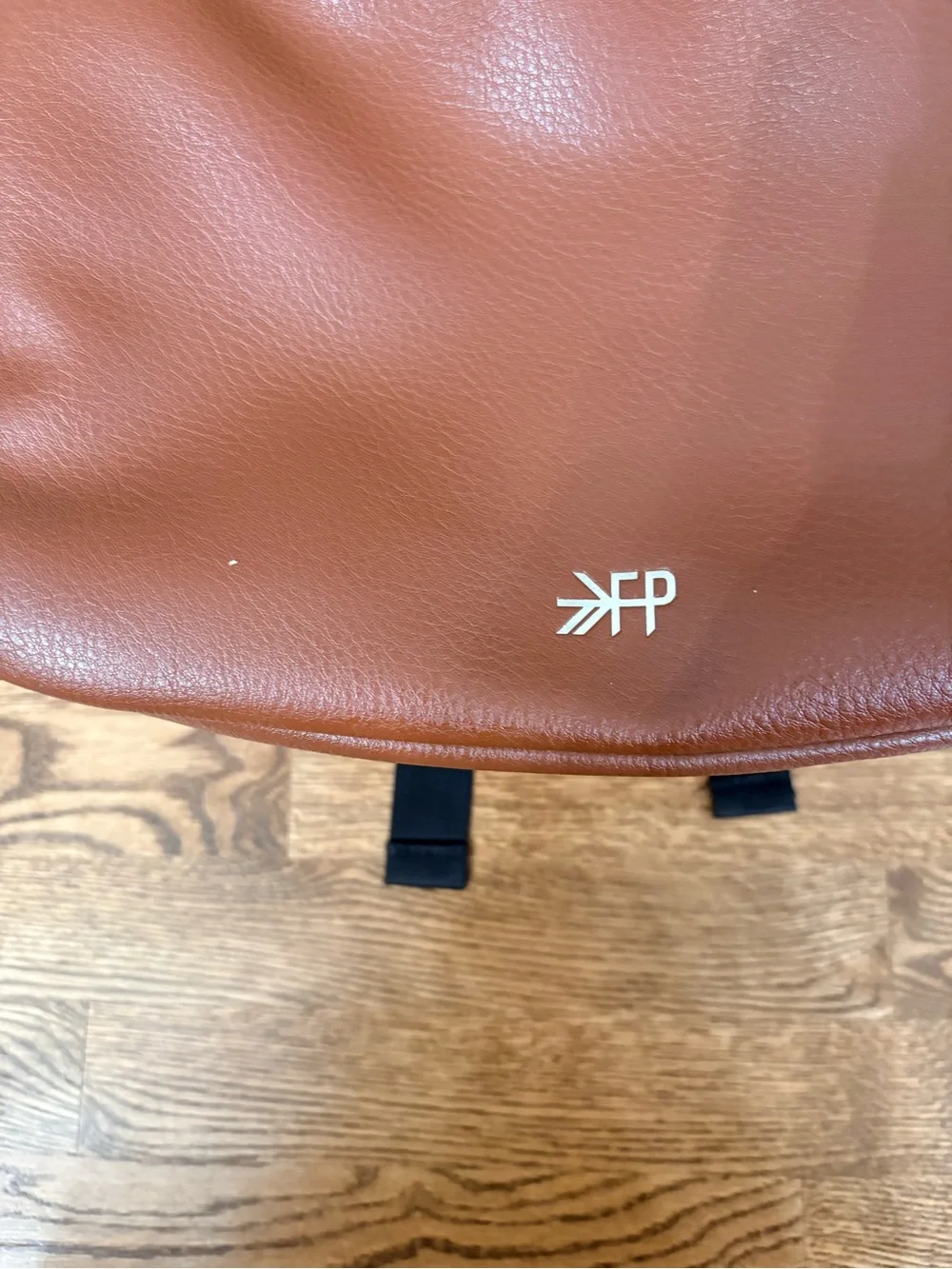 Freshly Picked Black Neoprene and Brown Vegan Leather Mom Travel Backpack